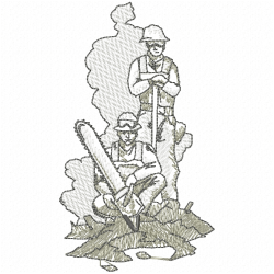 Firefighting Embroidery Design 6